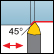 Ext. Positive Trigon 45&deg;Approa